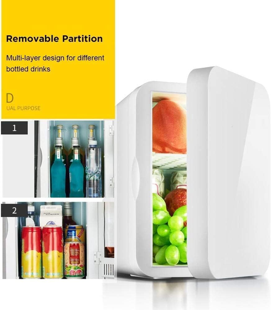 COOLBABY 8L Mini Refrigerator for Car and Home – Portable Compact Fridge and Warmer for Travel, Office, Dorm, Skincare & Medications – Dual-Use Cooler with Ultra-Quiet Low Noise Operation - COOLBABY