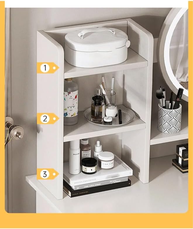 Multifunctional Makeup Vanity Dressing Table with Drawers - 100 CM - COOLBABY