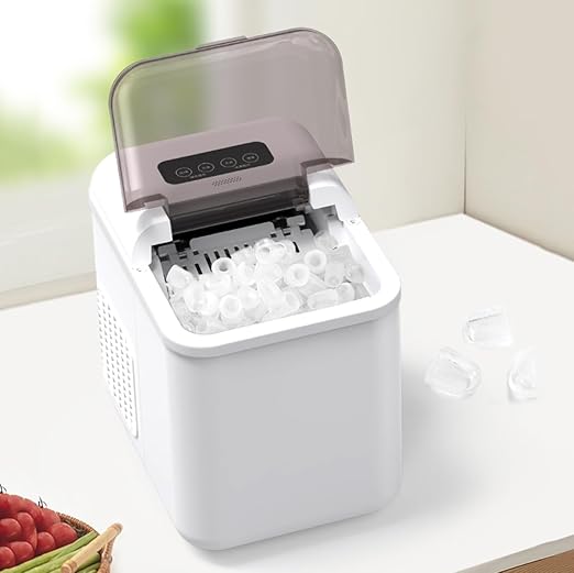 Smart Ice Maker Machine – App Controlled Bullet Ice Maker, 1.3L/60pcs