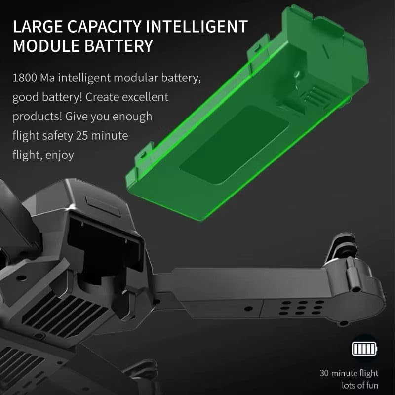 COOLBABY 4K Camera Drone with GPS – Foldable Quadcopter with Brushless Motors, Follow Me Mode, Optical Flow, Return to Home, Long Flight Time – Beginner Friendly RC Drone with Carrying Case - COOLBABY