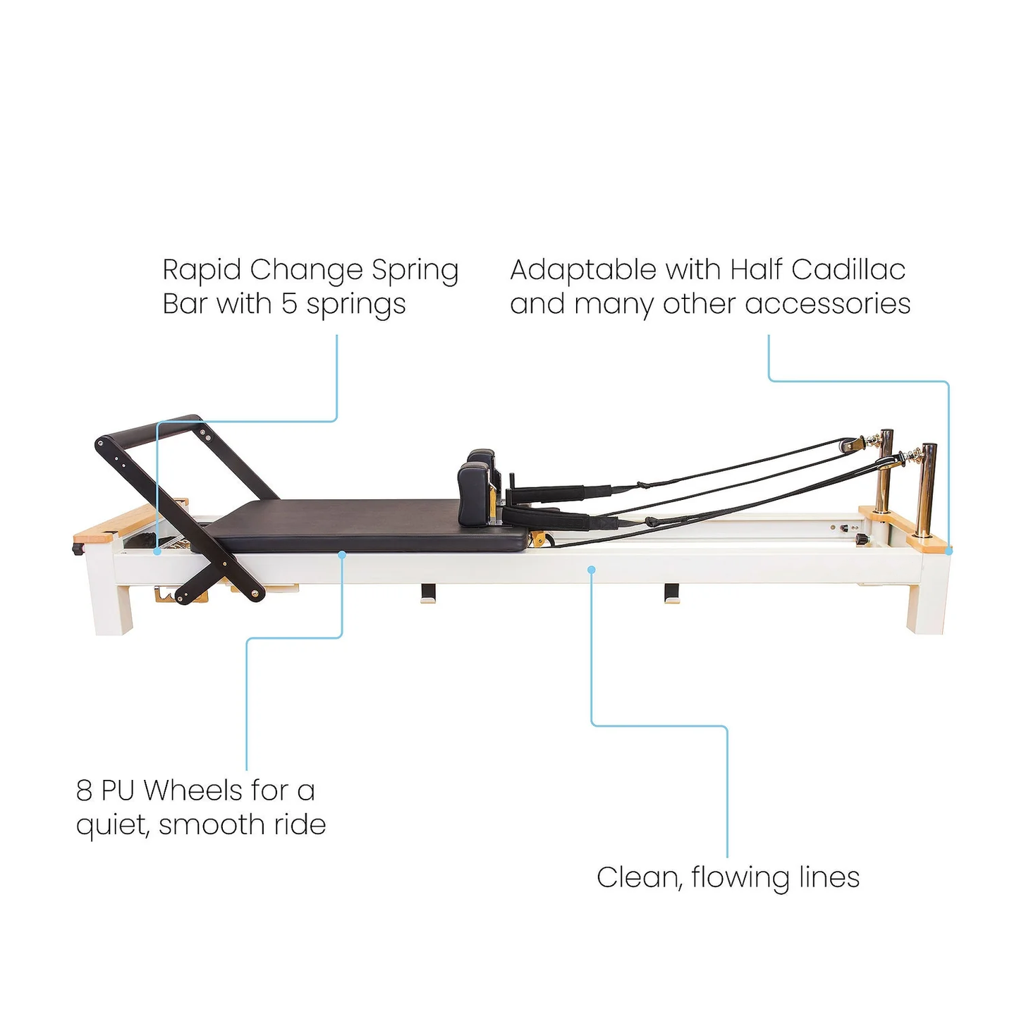 Pilates Reformer Half Trapeze Pilates Tower Reformers with Tower Accessoire Reformer Tower for Home and Studio