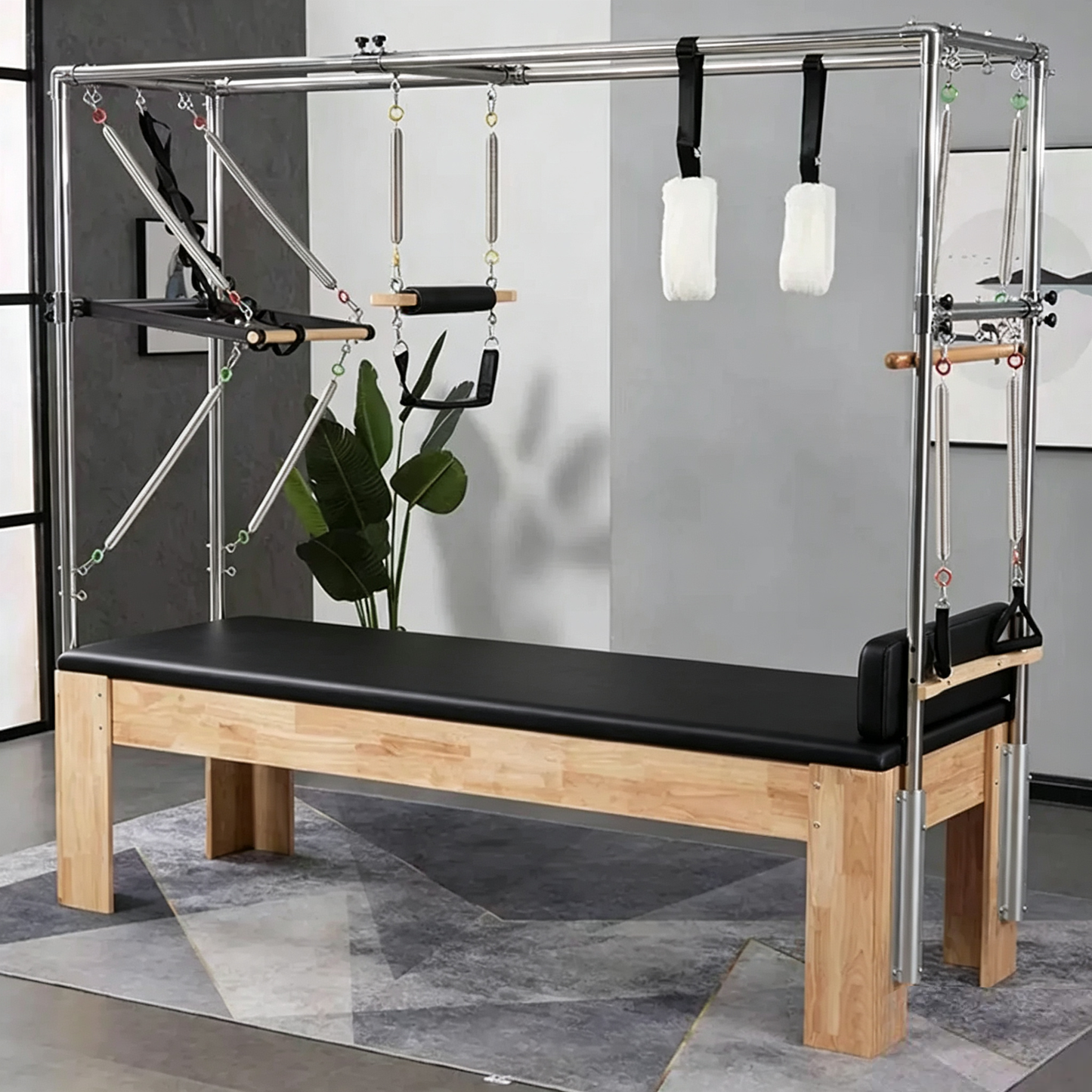 COOLBABY SSZ-GJC01 Pilates Reformer Solid Wood Loft Bed