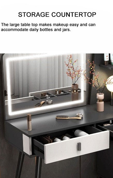 Makeup Vanity Light with Adjustable Brightness for Small Bedroom Dressers - COOLBABY