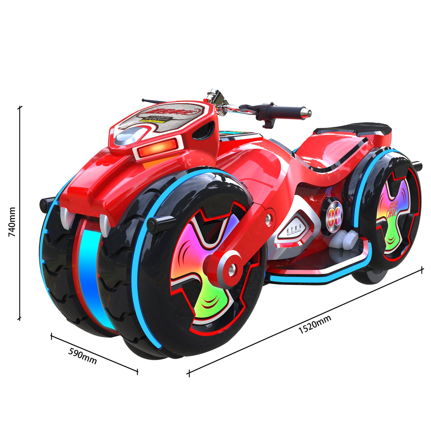 Amusement Park Equipment Adults Kids Park Ride Electric Motorcycle Type Cars Sports and Recreation Drift Bumper Cars - COOLBABY