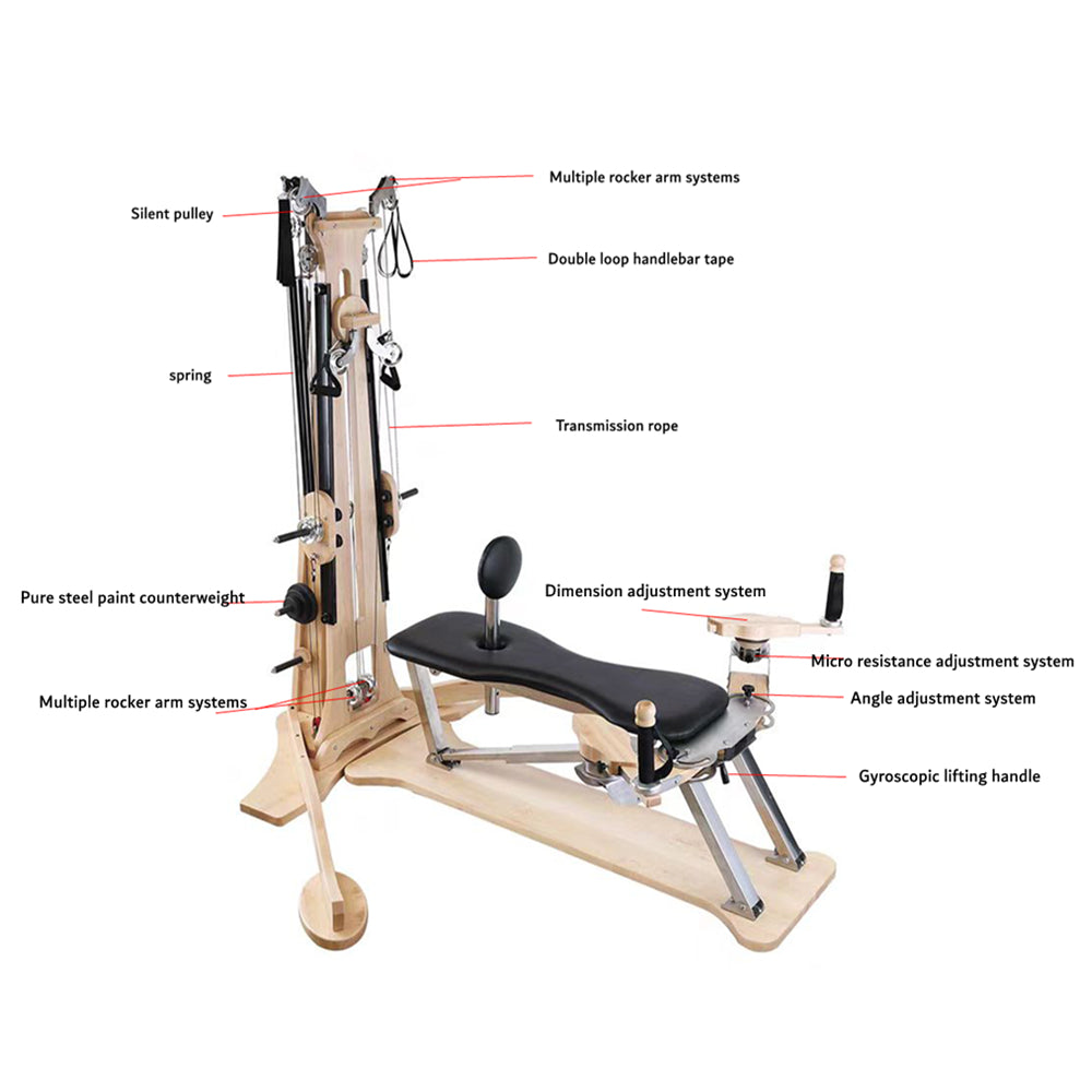 COOLBABY SSZ-CR01 Pilates Zen Soft Equipment Rotator Spinal Spiral Pulley Tower - COOLBABY