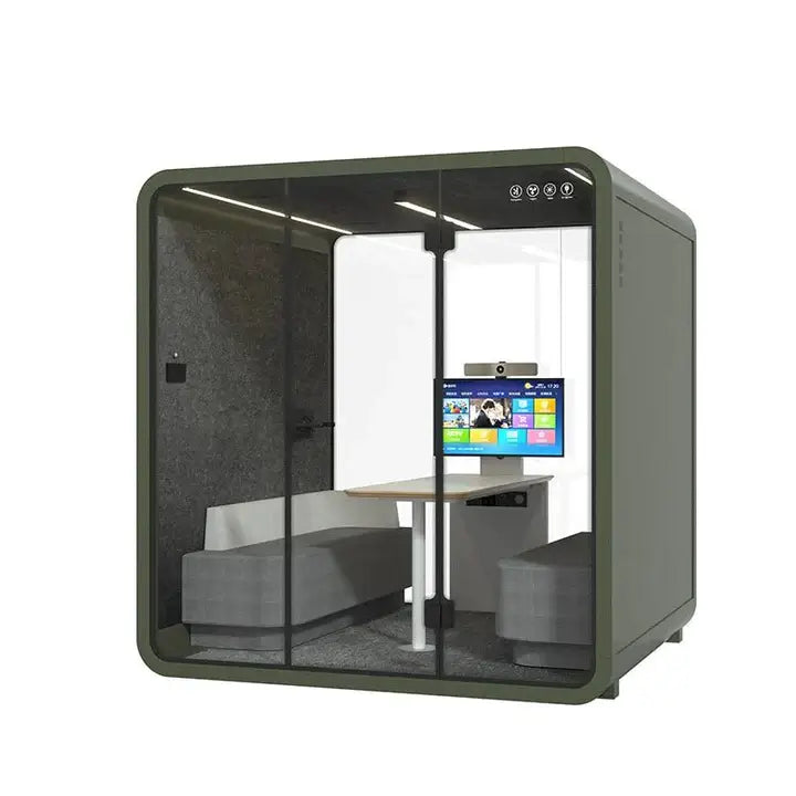 6 Person Pod Silence Booth, Office Soundproof Booth - COOLBABY