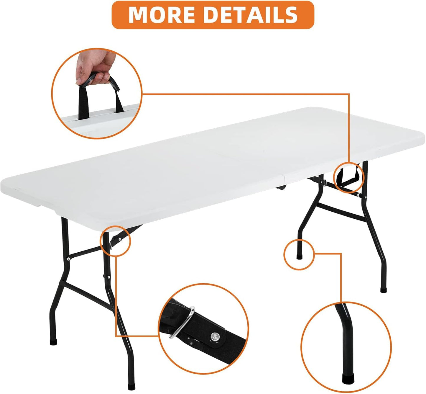 Multi-functional portable picnic folding table outdoor camping table quick demolition design Spring outdoor picnic essential - COOLBABY