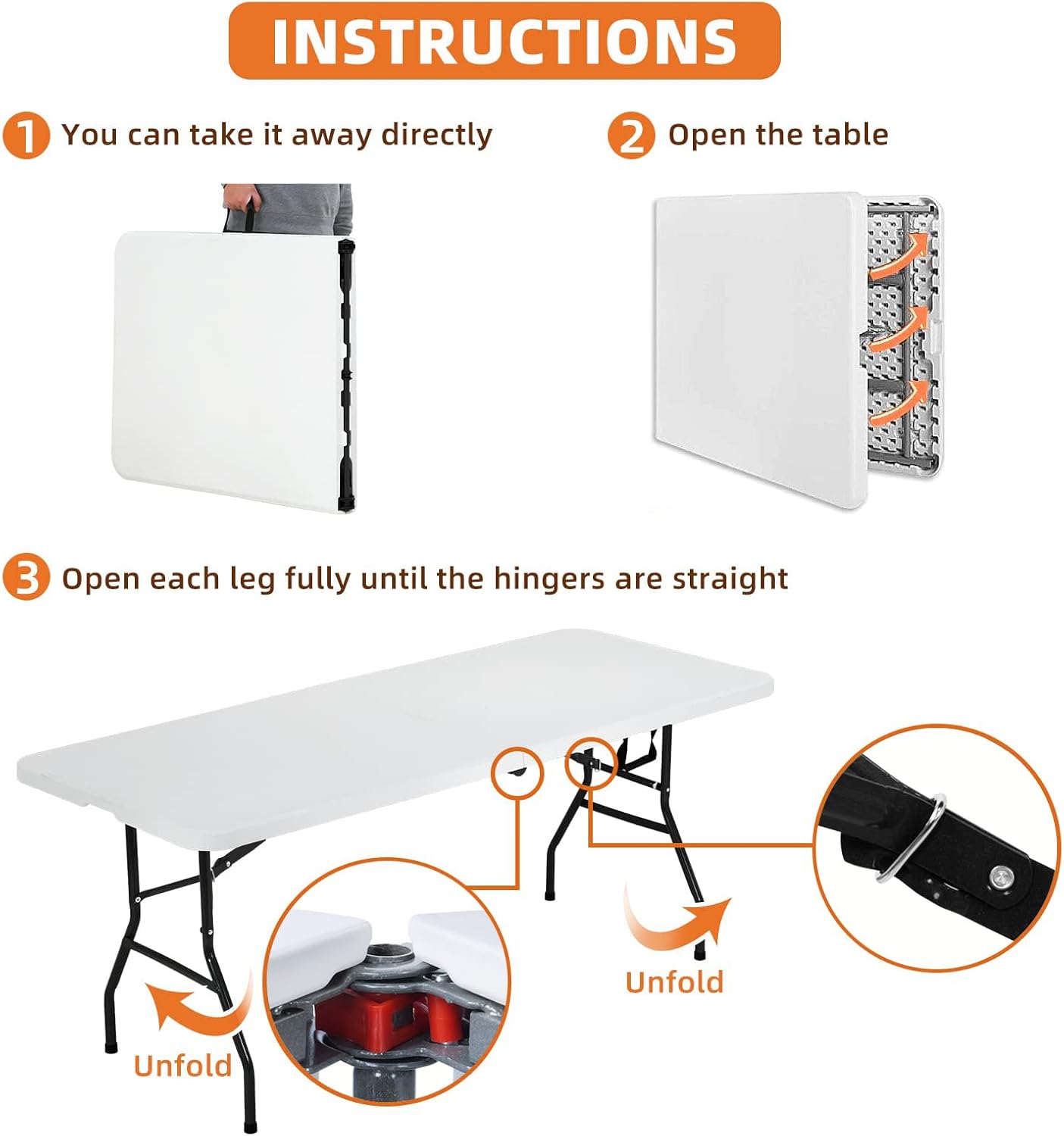 Multi-functional portable picnic folding table outdoor camping table quick demolition design Spring outdoor picnic essential - COOLBABY