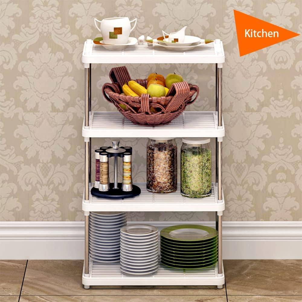 COOLBABY 4 Tier Simple Kitchen Shelving - COOL BABY