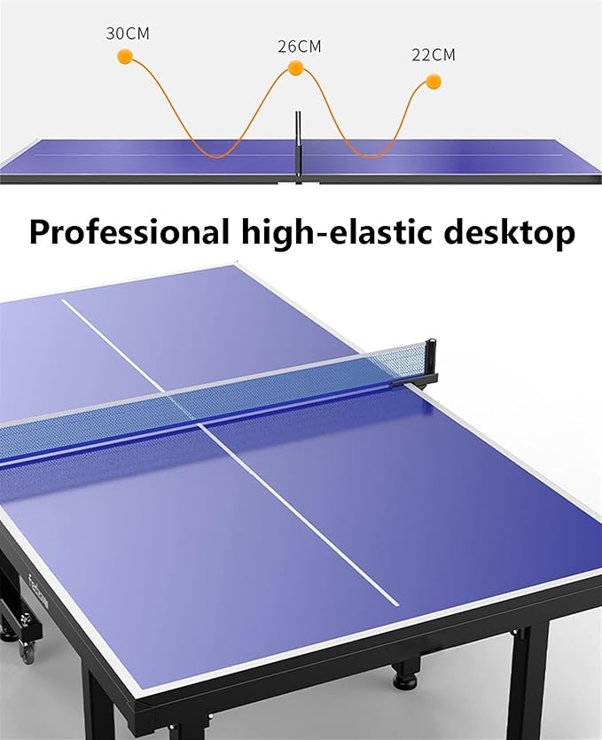 Foldable Table Tennis Table, Professional Ping Pong Table For Gym/Office/Home, Height Adjustable Table - COOLBABY