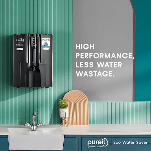 Water Saver Mineral RO+UV+MF AS wall mounted/Counter top Black 10L Water Purifier - COOLBABY