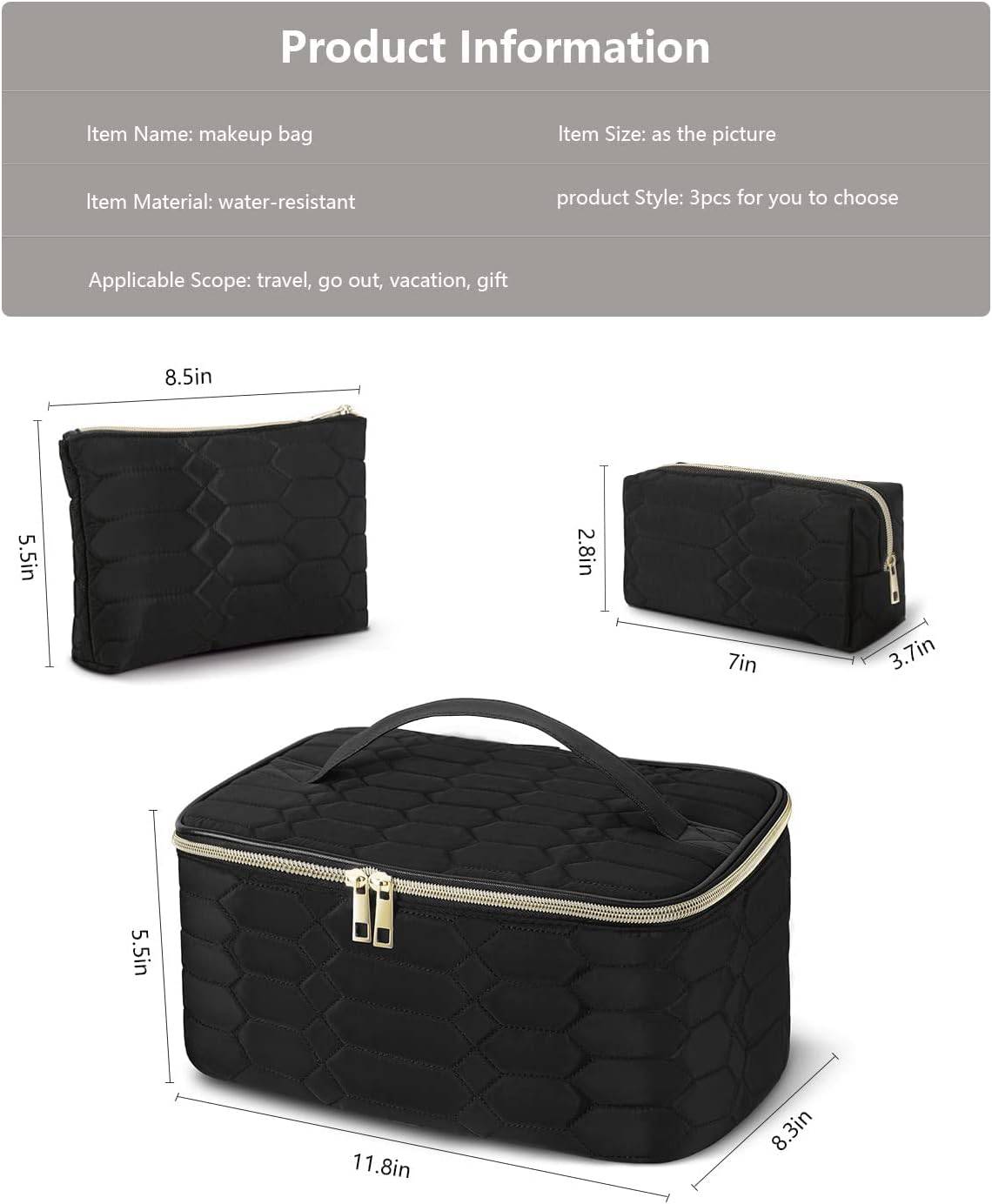Coolbaby MakeUp Bag Set, 3 Pcs Portable Travel Cosmetic Bag Waterproof - COOL BABY