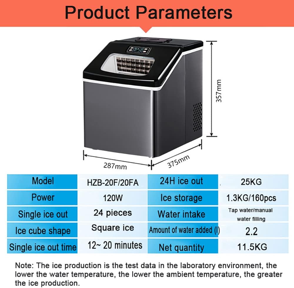 A-30KG Countertop Automatic Ice Cube Maker For Home And Restaurant