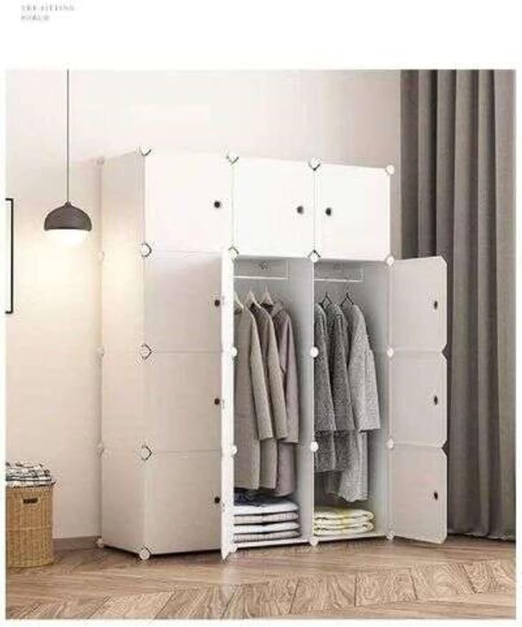 Portable storage cabinet cupboard for hanging clothes - COOLBABY