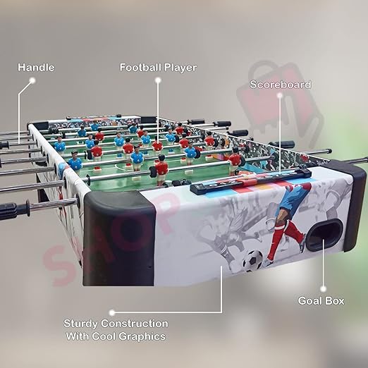 Foosball Table - Soccer Indoor Games for Boys, Girls, Adults - Football Table with Stand - COOLBABY