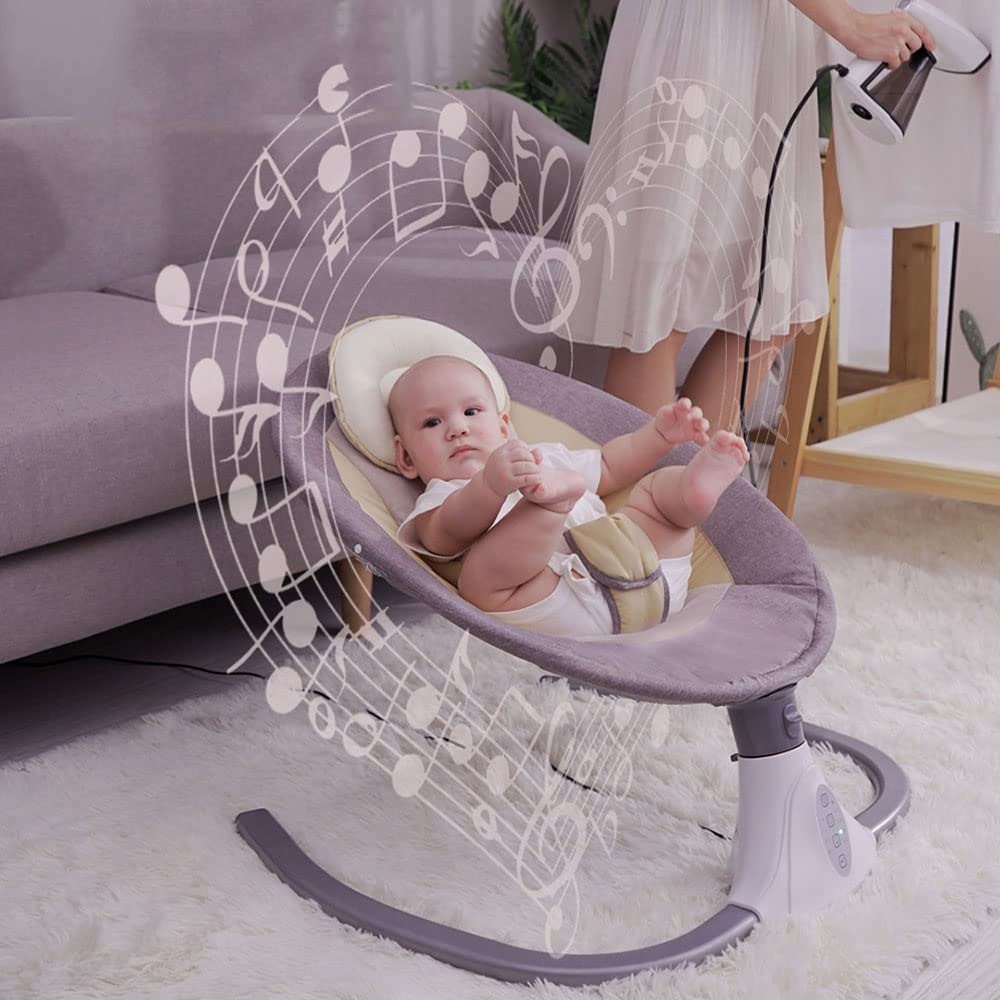 COOLBABY ZRW-YEDDYY Intelligent Baby Rocking Chair with Bluetooth Music - COOL BABY