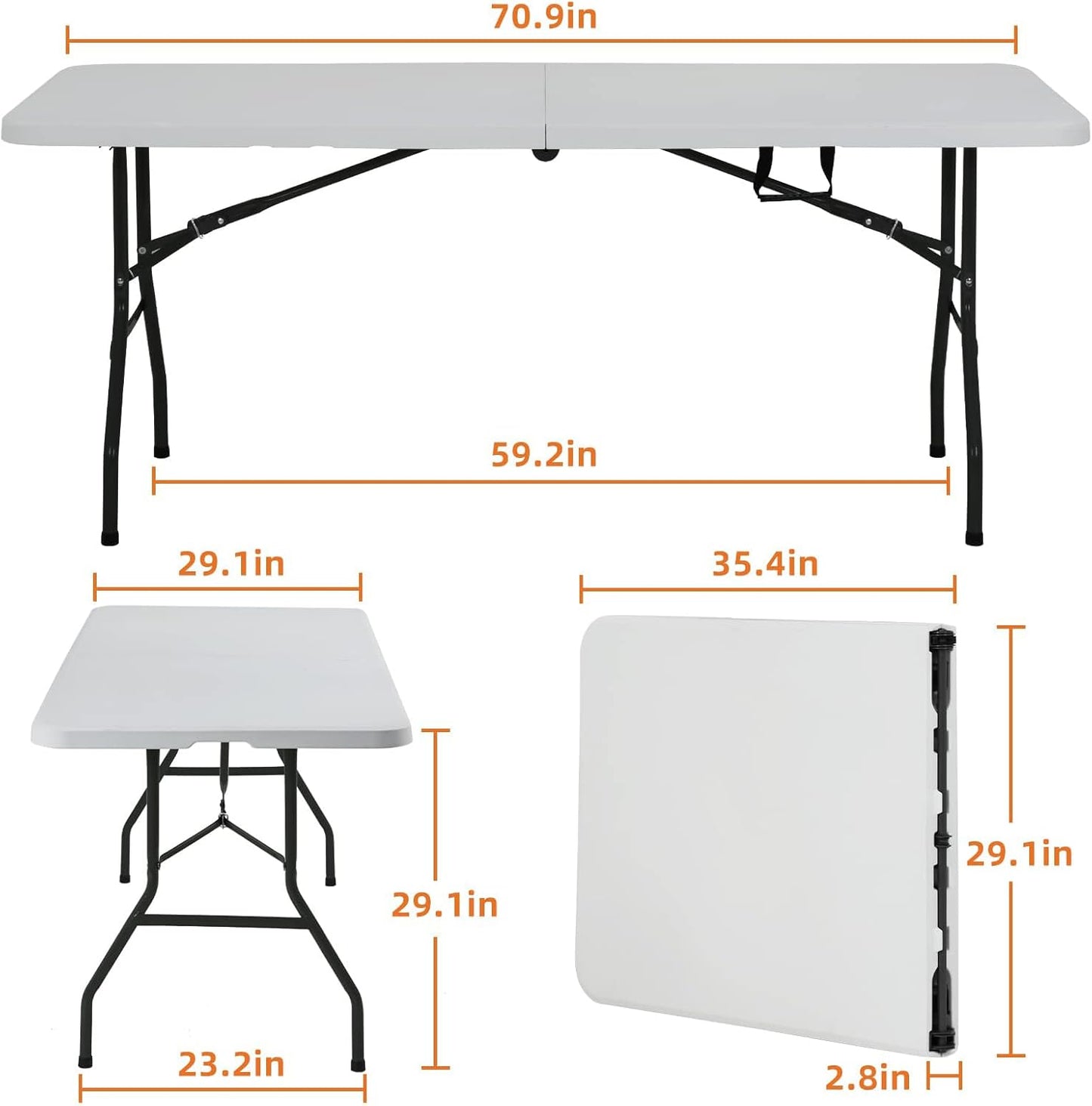 Multi-functional portable picnic folding table outdoor camping table quick demolition design Spring outdoor picnic essential - COOLBABY