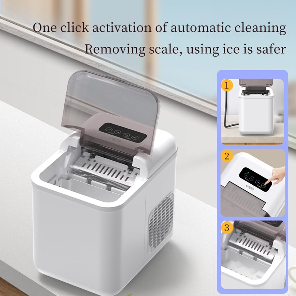 Smart Ice Maker Machine – App Controlled Bullet Ice Maker, 1.3L/60pcs