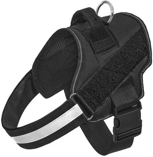 COOLBABY ZRW-CWXBD Dog Harness,No-Pull Reflective Vest, Breathable Adjustable Pet Harness with Handle for Outdoor Walking,Easy Control Large Dogs,Black，XL - COOL BABY
