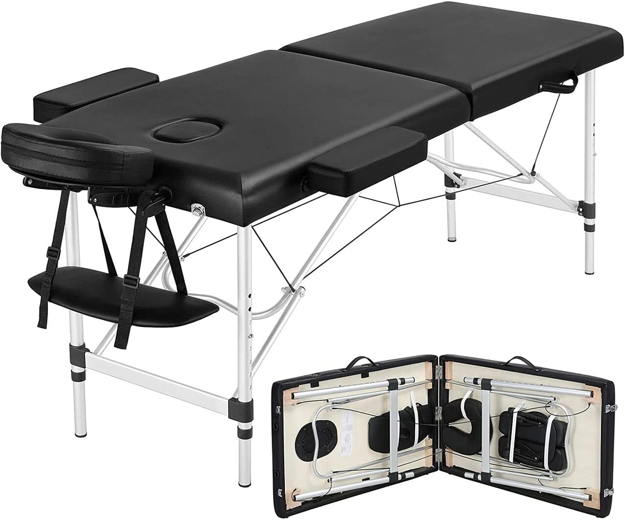 COOLBABY Portable Fitness Massage Table - Professional Adjustable Folding Bed for Ultimate Relaxation Time - COOL BABY