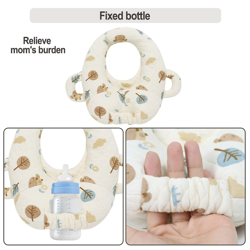 COOLBABY Infant Feeding Pillow,Baby Self-Feeding Nursing Pillow,Portable Anti-Vomiting Pillow,Baby Bottle Holder,Bottle Support Cushion - COOL BABY