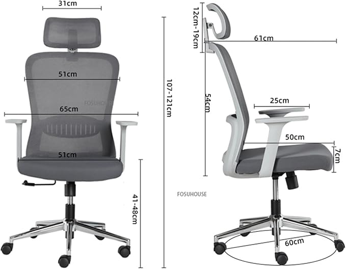 Office Chair, Mesh Office Chair, Backrest, Lifting Swivel Chair, Simple Study Ergonomic Computer Chair