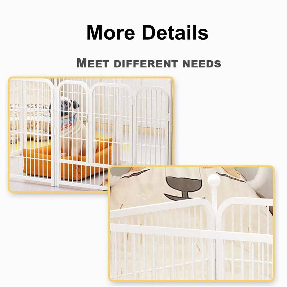 COOLBABY Dog Playpen Foldable 6 Panels Dog Pen 24" Height Pet Enclosure Dog Fence Outdoor - COOL BABY