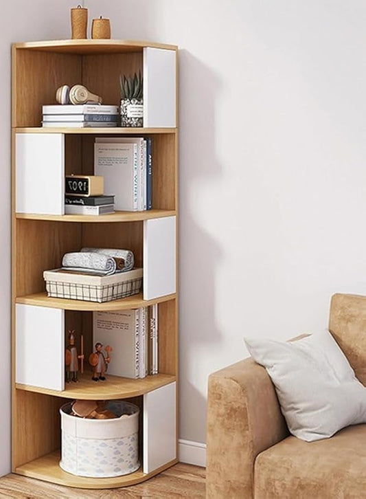 5 Tier Creative Corner Shelf Book Stand Rack