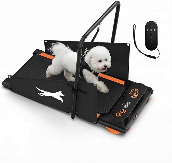 Dog Treadmill for Small & Medium Dogs – Quiet 2.5HP Motor, Remote Control, LED Display, Indoor Pet Exercise Machine