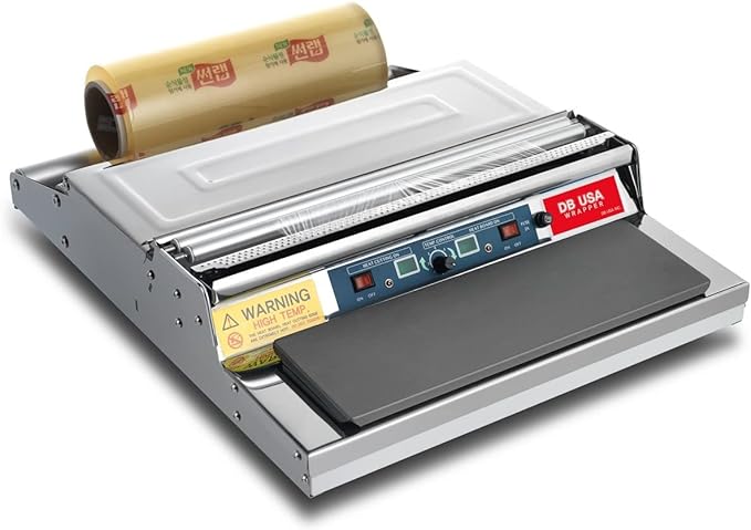 Wrapping Machine - Entirely made of stainless steel, Electronic Control Box. Heating Plate - COOLBABY