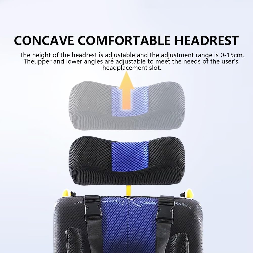 Moficno Foldable Full Recline Child Wheelchair for Cerebral Palsy - High Backrest, Dining Table, Disabled Assistive Equipment Rollator Walker