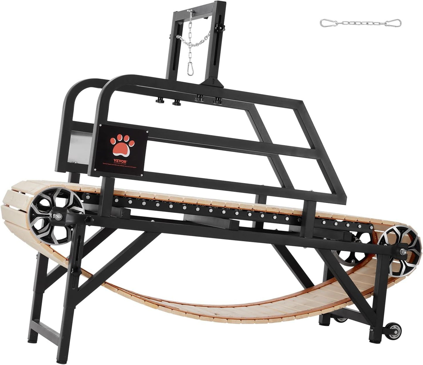 Dog Treadmill for Large & Medium Dogs with Brake – Heavy‑Duty Slatmill with 3 Adjustable Ramps, Training & Indoor Exercise (Supports Up to 330 lbs)
