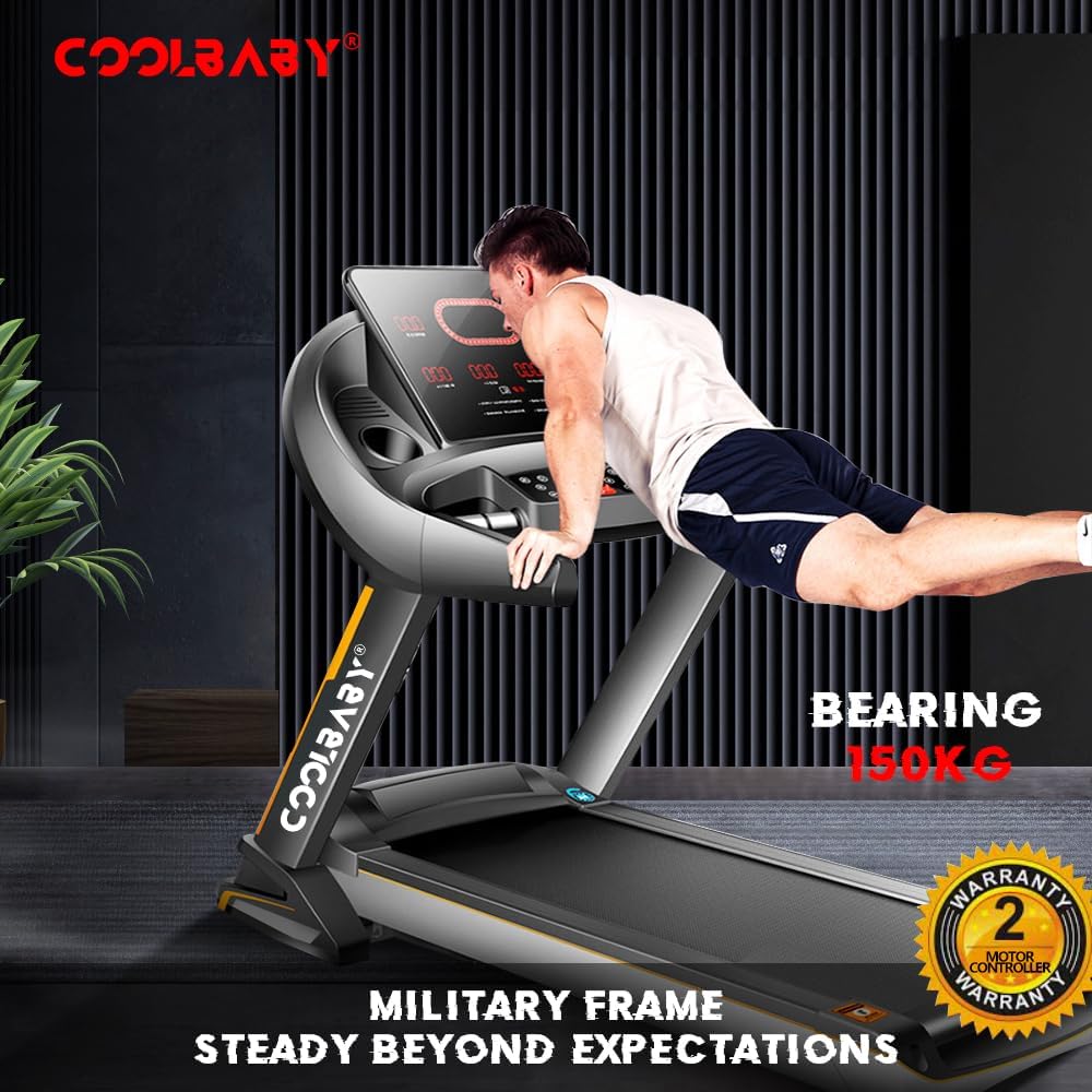 Powerful 4 HP Treadmill with Auto Incline,  Ideal for Serious Runners 2-Year Motor Warranty