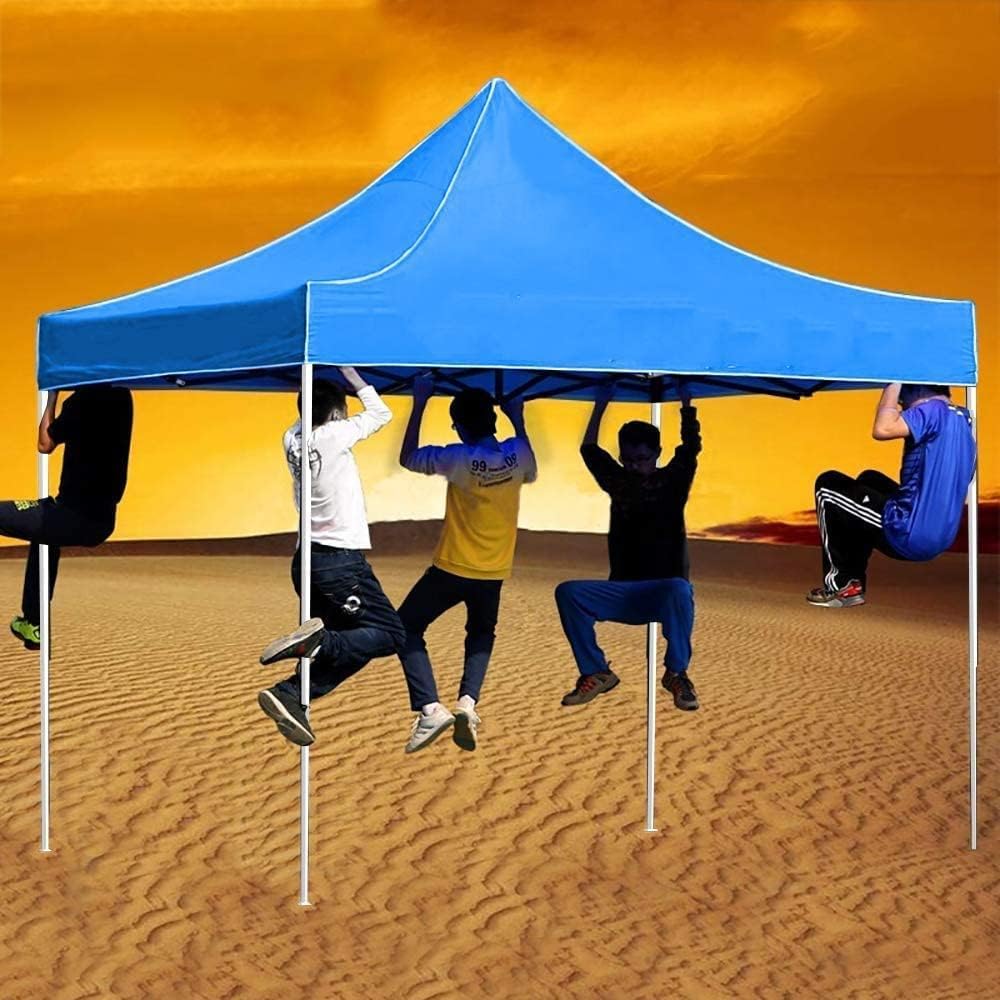 Gazebo 3x3 M Portable event Canopy Tent-Pop Up Instant Shelter Sun Protection Shade for Outdoor Camping Picnics Beach Garden Sports Party-Camping Tent (Blue) - COOLBABY