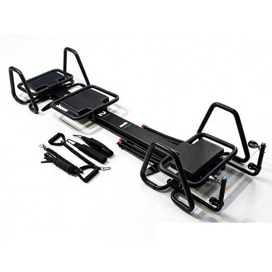 Mini Supermodel Adjustable Pilates Reformer Machine for Fitness Clubs Studio Use & Home Training
