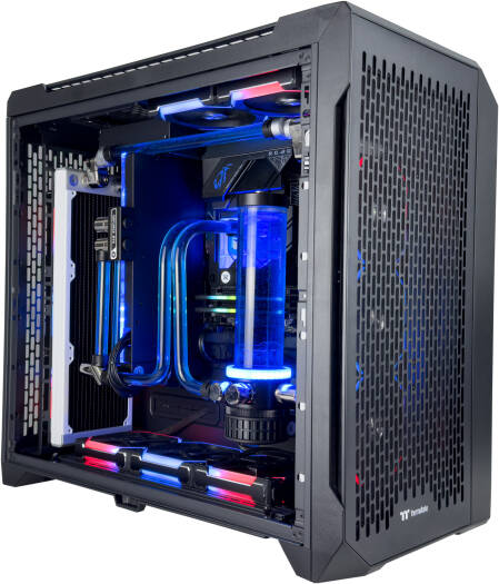 Ultimate Custom Water Cooling Build: AMD Ryzen 9 7900X3D, NVIDIA RTX 4090, 64GB DDR5 RAM, 4TB Gen 4 SSD, 1000W Gold PSU, Dual 360mm Radiators - COOLBABY