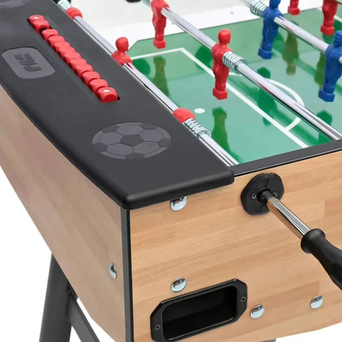 FAS Fun Teak Foosball Table - Durable Home and Commercial Use - COOLBABY