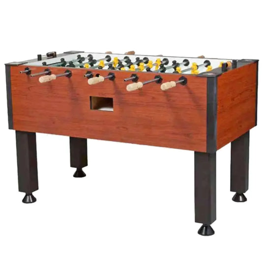 Tornado Elite Football Table – Premium Wood Foosball Table with Victorian Cherry Finish - COOLBABY