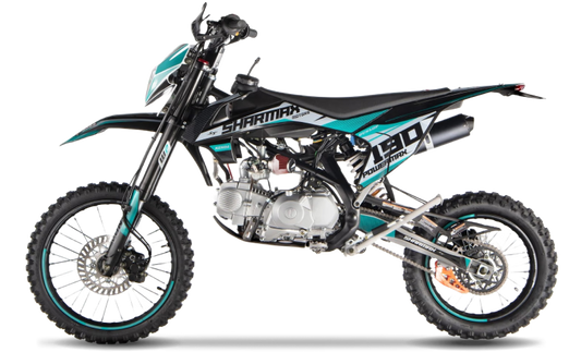 SHARMAX POWER MAX 190: Agile Pit Bike with 190cc Engine, 12HP, and Lightweight Design - COOLBABY