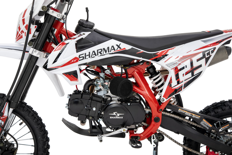 SHARMAX Power Max 125 Pit Bike - 125cc, 4-Speed, Air-Cooled Engine - COOLBABY