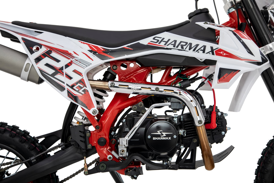 SHARMAX Power Max 125 Pit Bike - 125cc, 4-Speed, Air-Cooled Engine - COOLBABY