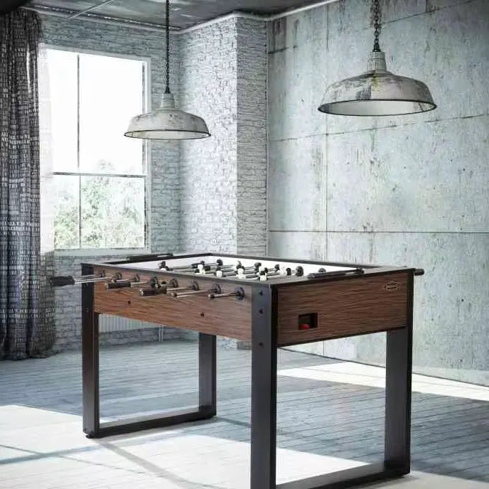 Brunswick Striker Foosball Table - Premium Home & Commercial Use, Grey Walnut Finish - COOLBABY