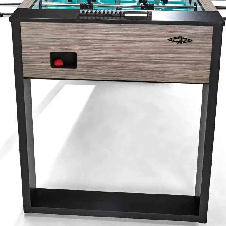 Brunswick Striker Foosball Table - Premium Home & Commercial Use, Grey Walnut Finish - COOLBABY