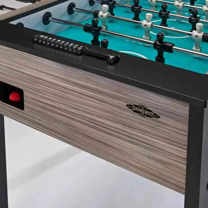 Brunswick Striker Foosball Table - Premium Home & Commercial Use, Grey Walnut Finish - COOLBABY