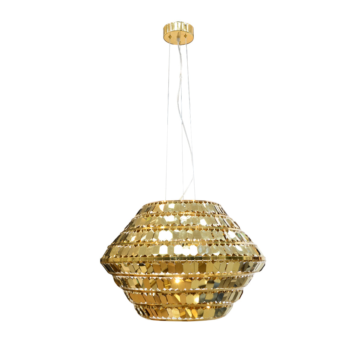 Modern Hanging Light - Gold