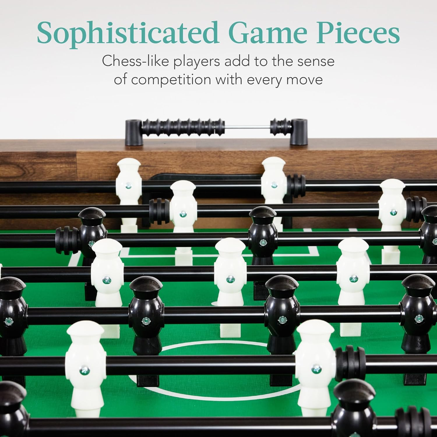 54 Inch Regulation Foosball Table for Home, Game Room - Includes 2 Balls, 2 Cup Holders - COOLBABY