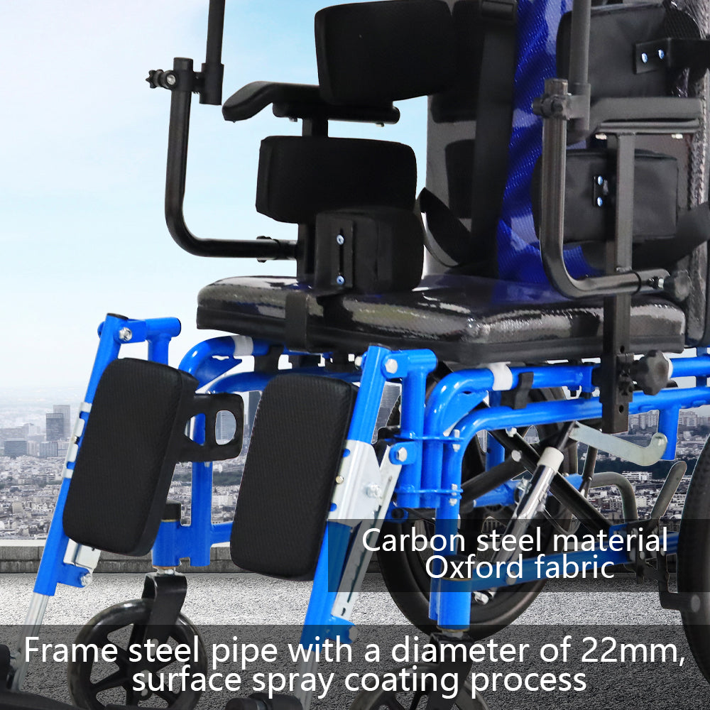 Cerebral Palsy Wheelchair for Children - Foldable Cerebral Palsy Wheelchair Pediatric Wheelchair - COOLBABY