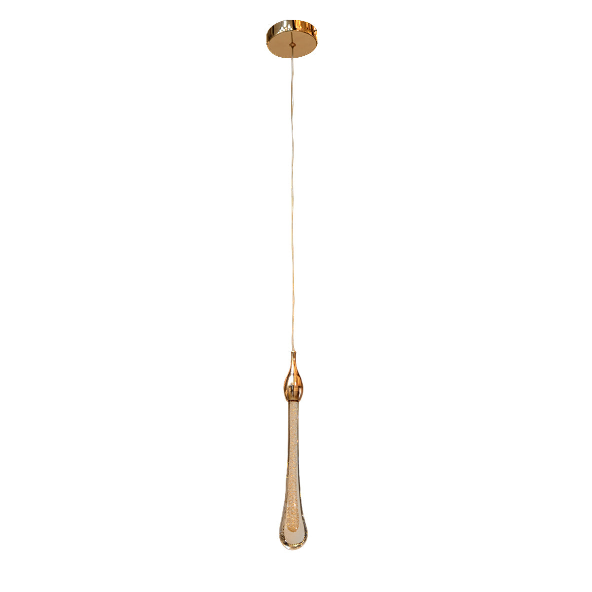 Pendant Light Single LED Teardrop - French Gold