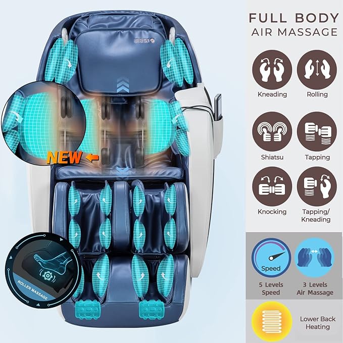 Full Body Massage Chair, Zero Gravity - Caramel - COOLBABY