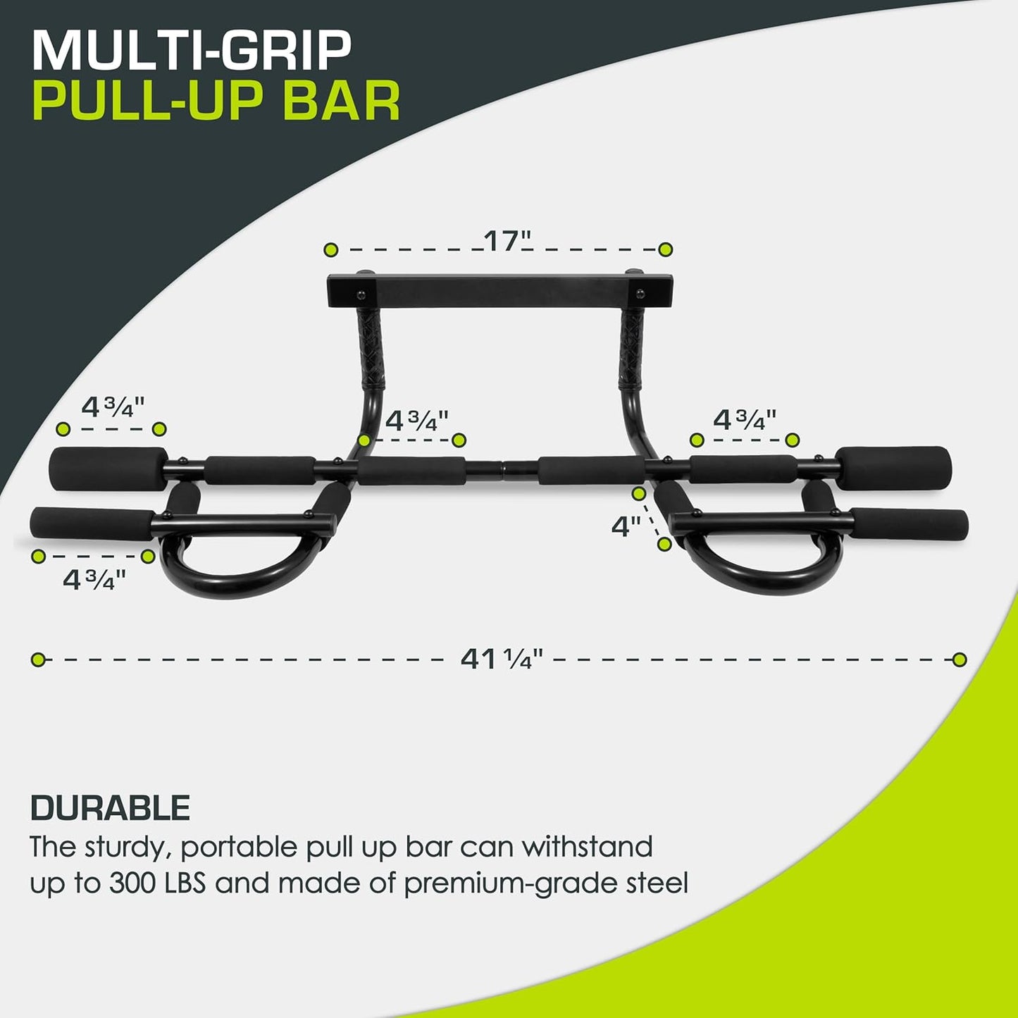 ProsourceFit Doorway Mount, Foldable, Multi-Grip, Multi-Grip Lite and Wall-Mounted Pull Up/Chin-Up Bar - COOLBABY